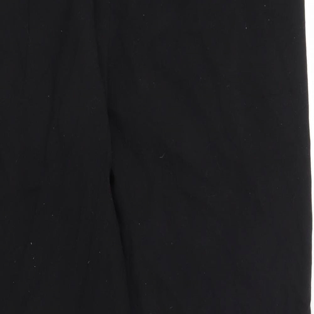 Isle Womens Black Capri Trousers Size 10 L24 in
