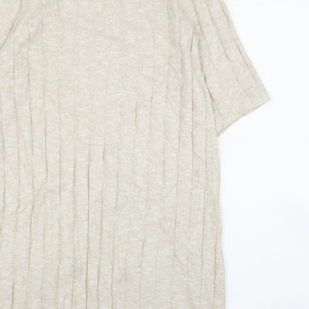 F&F Womens Beige Tunic Jumper Size 10