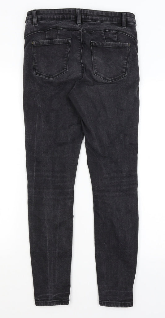 Denim Co Womens Black Skinny Jeans Size 12 L27.5 in