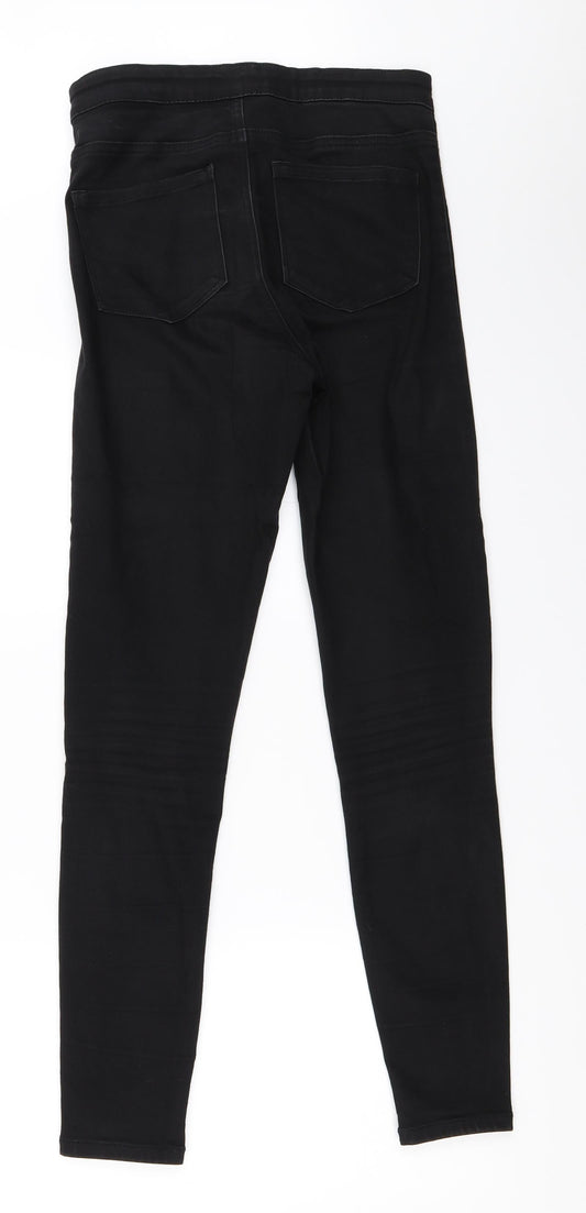 Primark Womens Black Skinny Jeans Size 10 L29.5 in