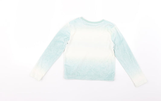 George Girls Blue Geometric Top Pyjama Top Size 7-8 Years