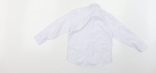 romario Womens Blue Basic Button-Up Size 6