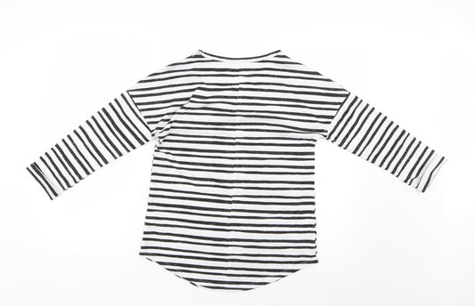 Marks and Spencer Womens Multicoloured Striped Basic Blouse Size 6