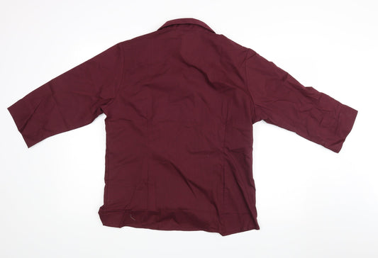boronia Womens Purple Basic Button-Up Size 16