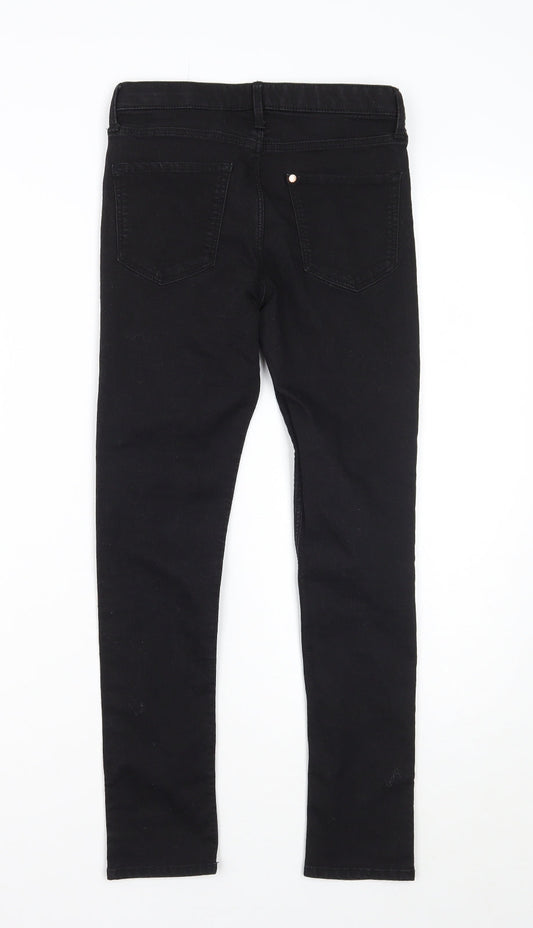 & denim Girls Black Skinny Jeans Size 10-11 Years