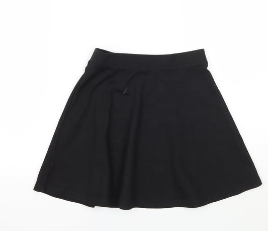 TU Girls Black A-Line Skirt Size 9 Years - School wear