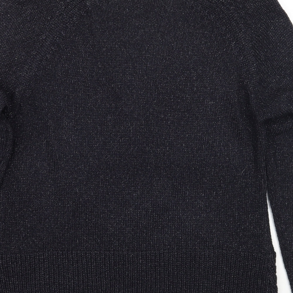 BASSINI Womens Blue Pullover Jumper Size L