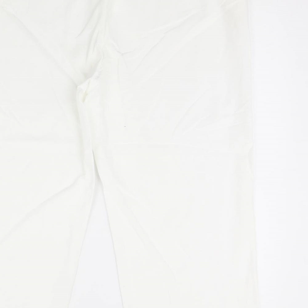 Label be Womens White Trousers Size 20 L30 in