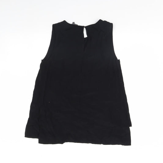 Warehouse Womens Black Basic Tank Size 10