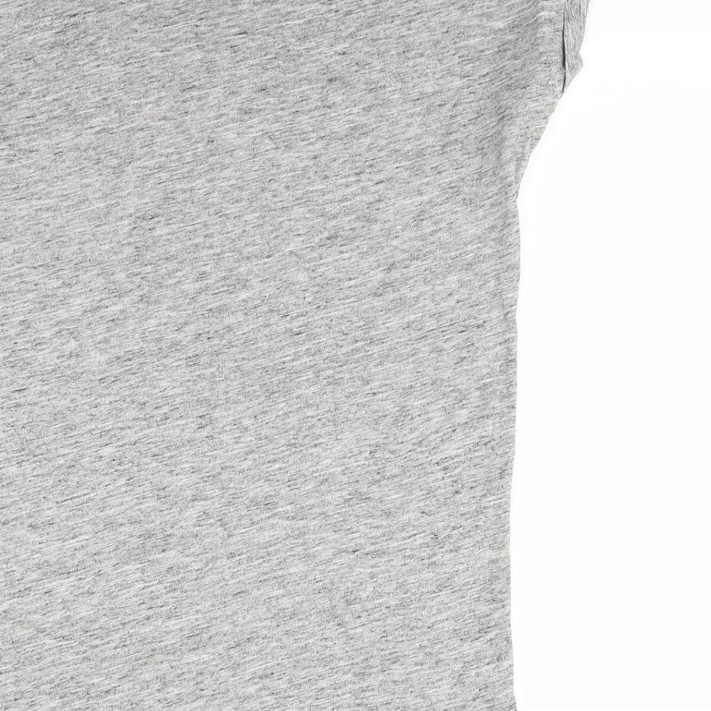 USA Pro Womens Grey Basic T-Shirt Size 6