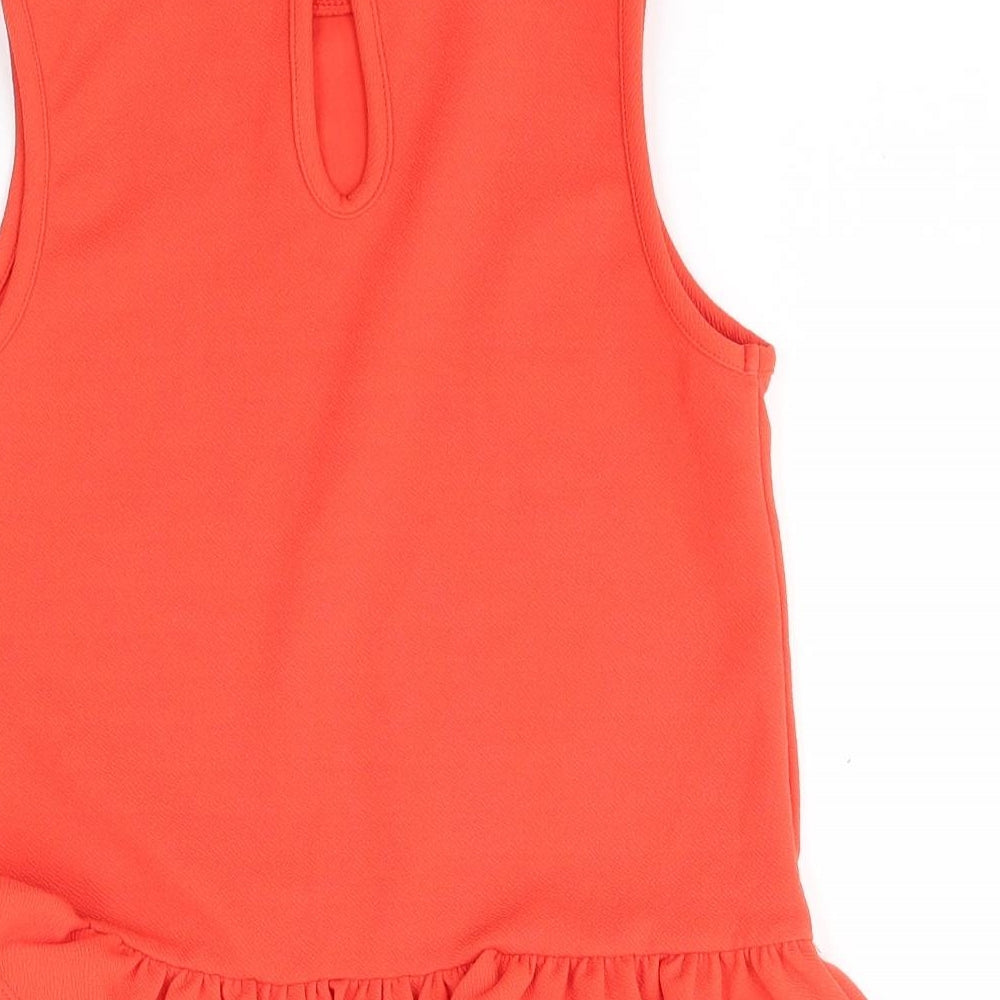 Matalan Girls Orange Basic Blouse Size 10-11 Years