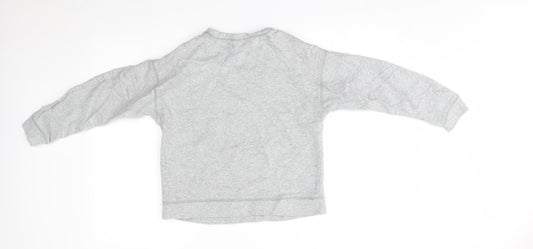 Gap Girls Grey Pullover Jumper Size 10-11 Years - unicorn
