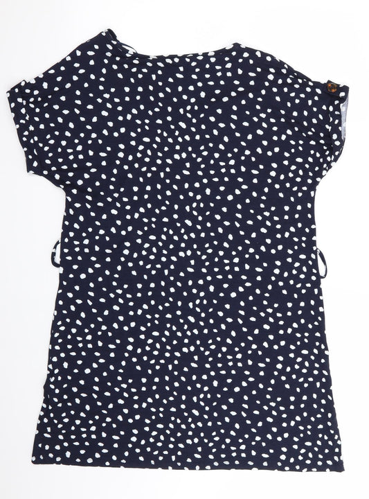 Florence and Fred Womens Blue Polka Dot T-Shirt Dress Size 8