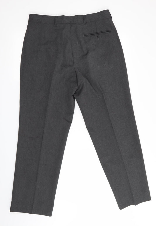 Woolworths Mens Grey Trousers Size 32 in L29 in