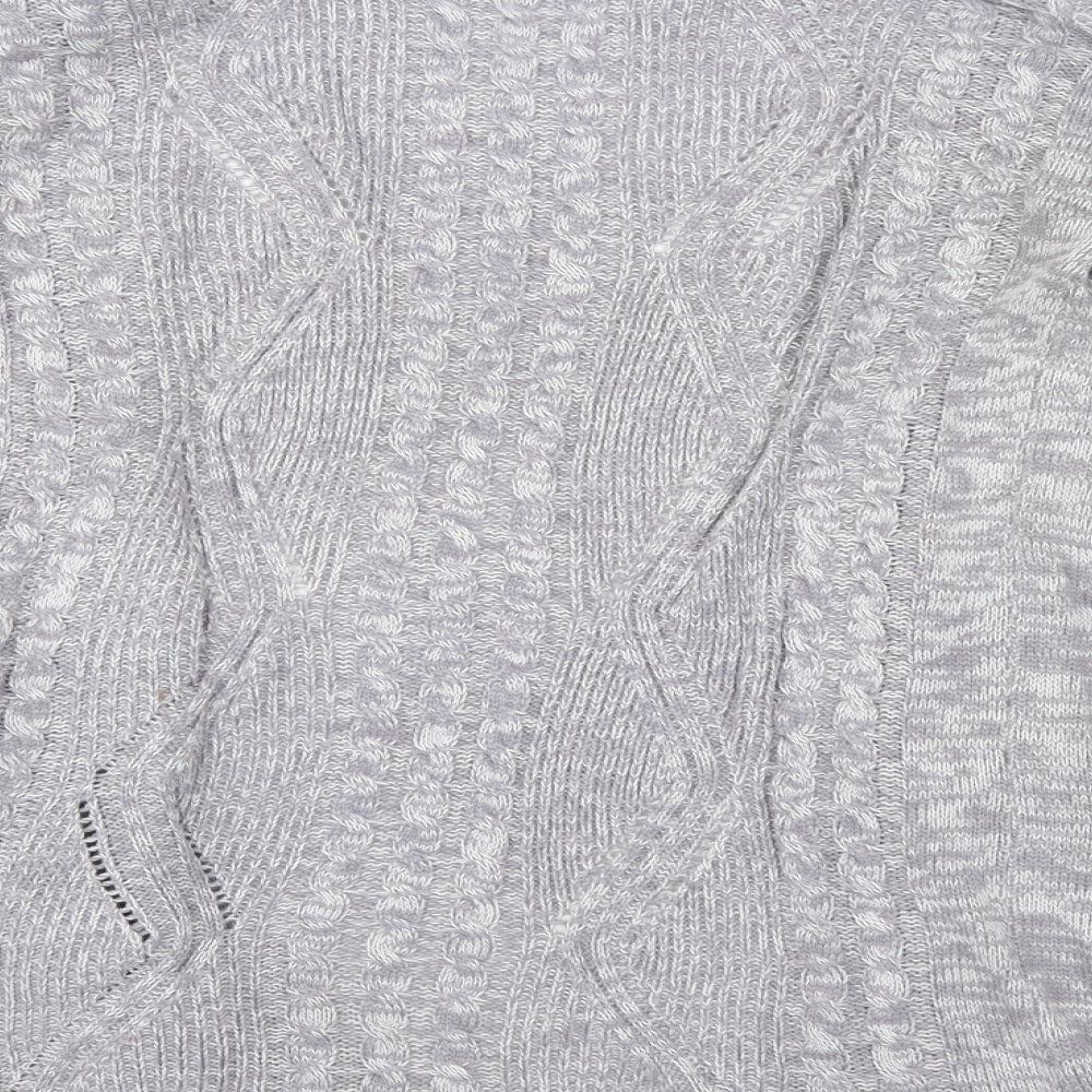 Papaya Womens Grey Cardigan Jumper Size S