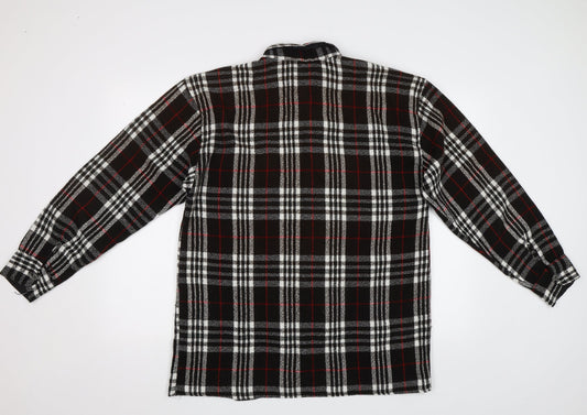 ABC Collection Mens Brown Check Button-Up Size XL