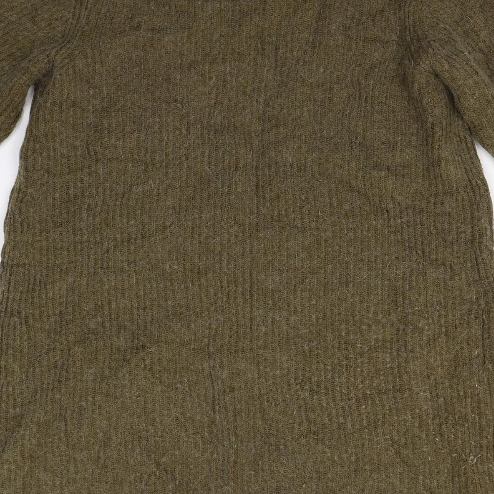 Topshop Womens Green Knit Pullover Jumper Size 10