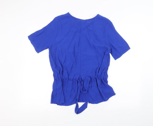 Selected Femme Womens Blue Basic Blouse Size 6