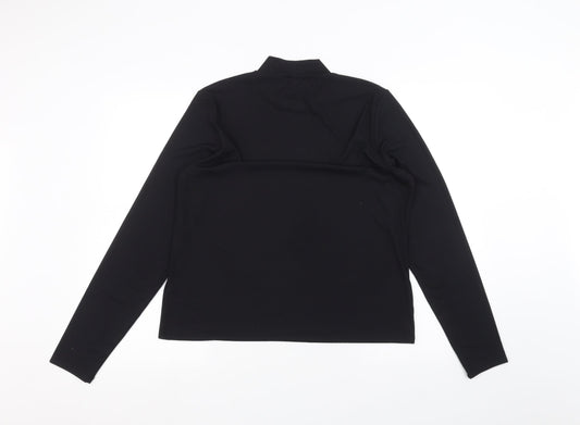 Preworn Womens Black Basic T-Shirt Size M