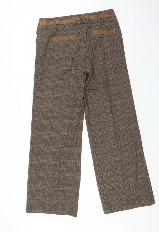 Kapalua Womens Multicoloured Check Trousers Size 10 L29 in