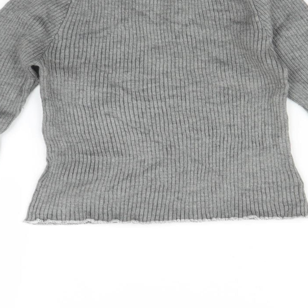 FOREVER 21 Womens Grey T-Shirt Size L