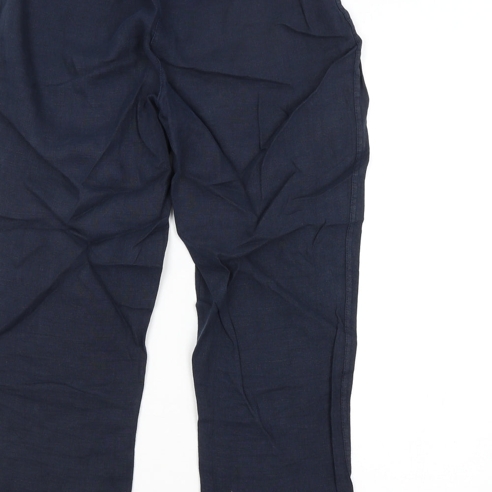 Peruggi Womens Blue Trousers Size 12 L24 in