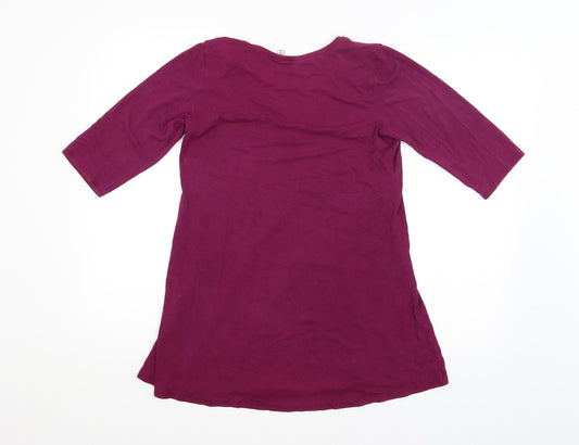 Preworn Womens Purple Basic Blouse Size S
