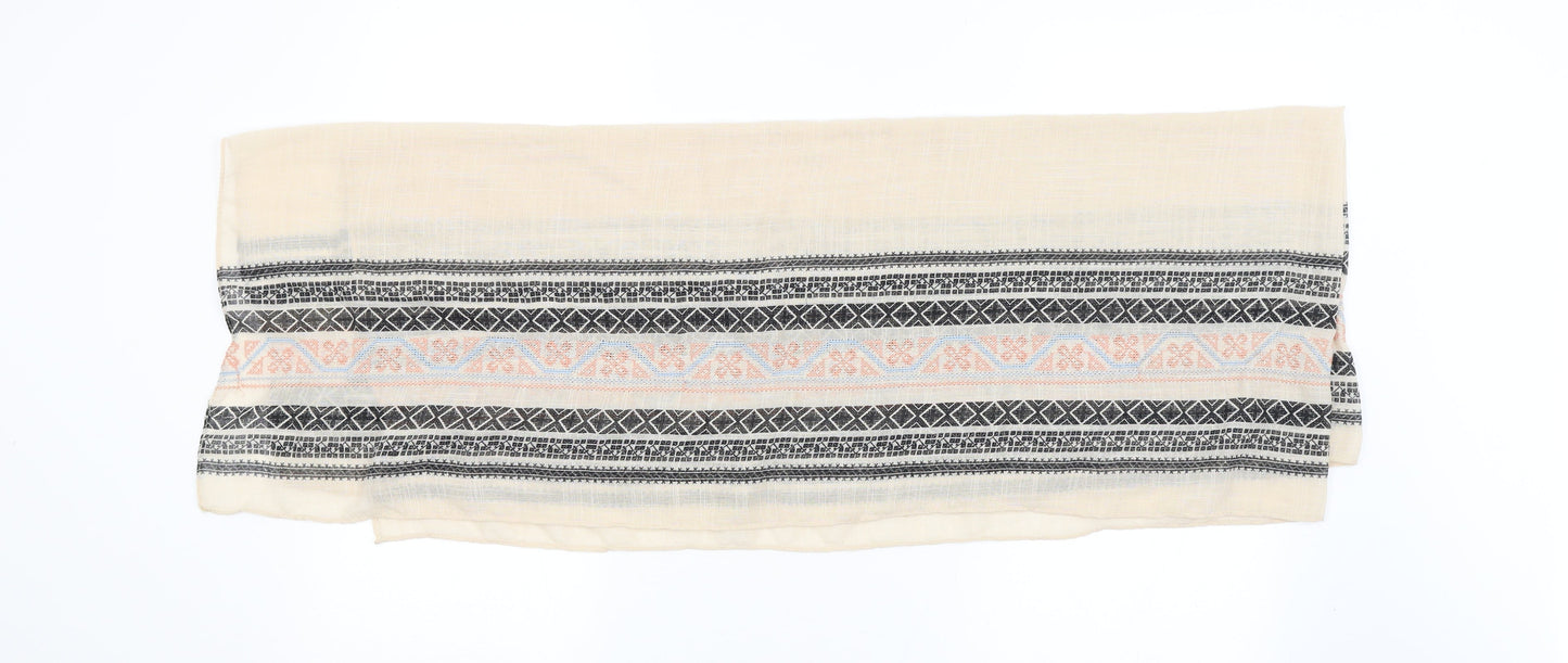 Preworn Unisex Black Argyle/Diamond Shawl/Wrap