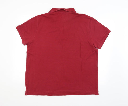 Nutmeg Mens Red Polo Size XL