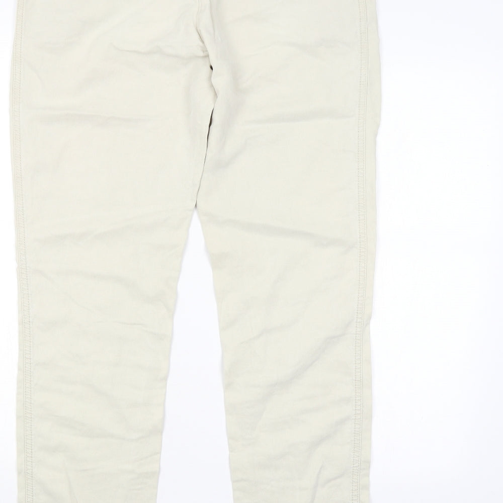 YAYA Womens Beige Trousers Size 12 L30 in