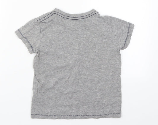 Avenue Boys Grey Basic T-Shirt Size 5-6 Years
