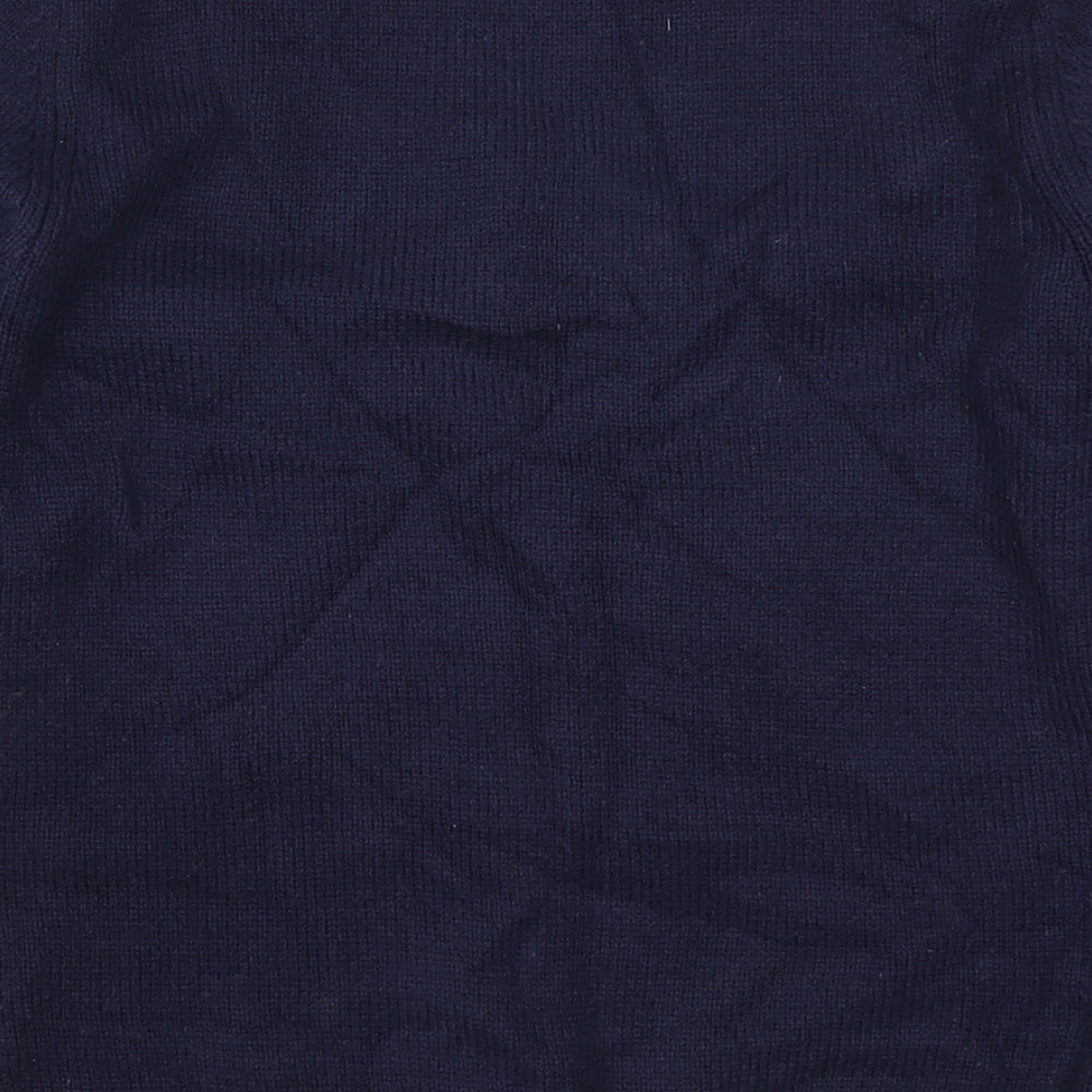 Matalan Boys Blue Knit Pullover Jumper Size 12-13 Years - Rudolph Penguin