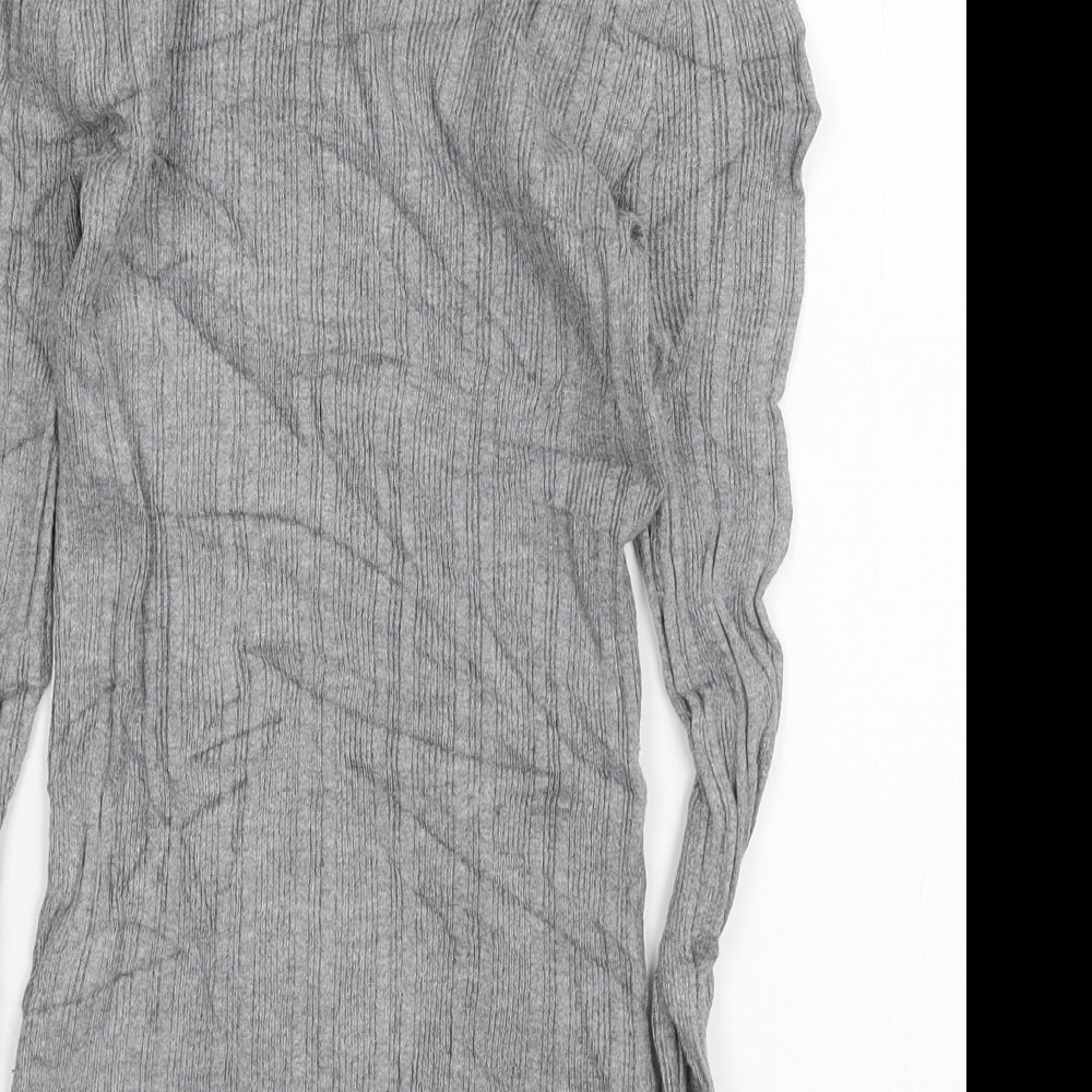 Primark Womens Grey Knit Pullover Jumper Size 10