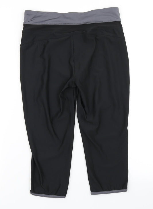 Athletic Works Womens Black Compression Shorts Size S