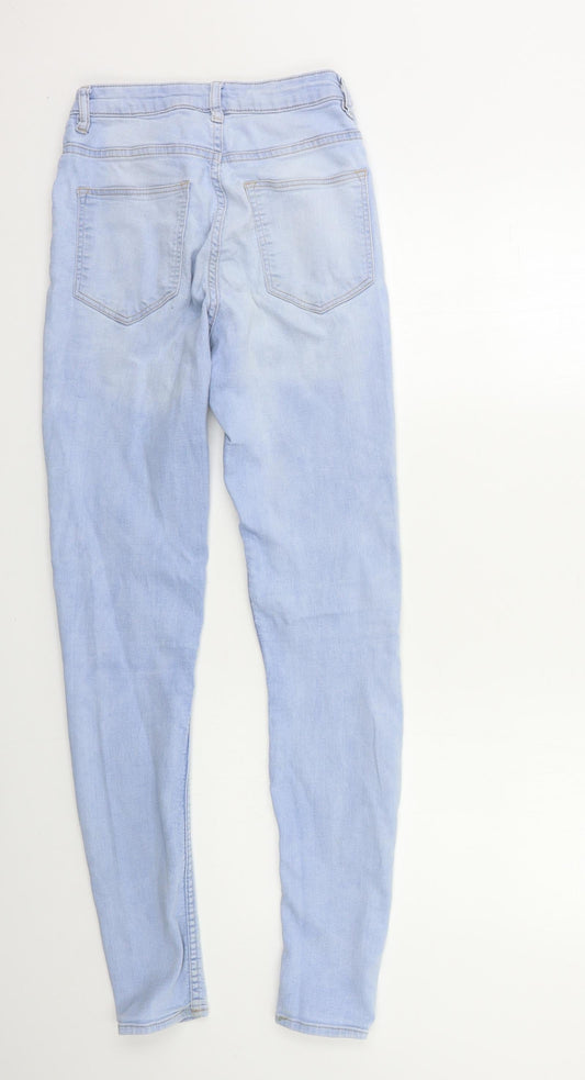 H&M Womens Blue Denim Skinny Jeans Size 10 L30 in
