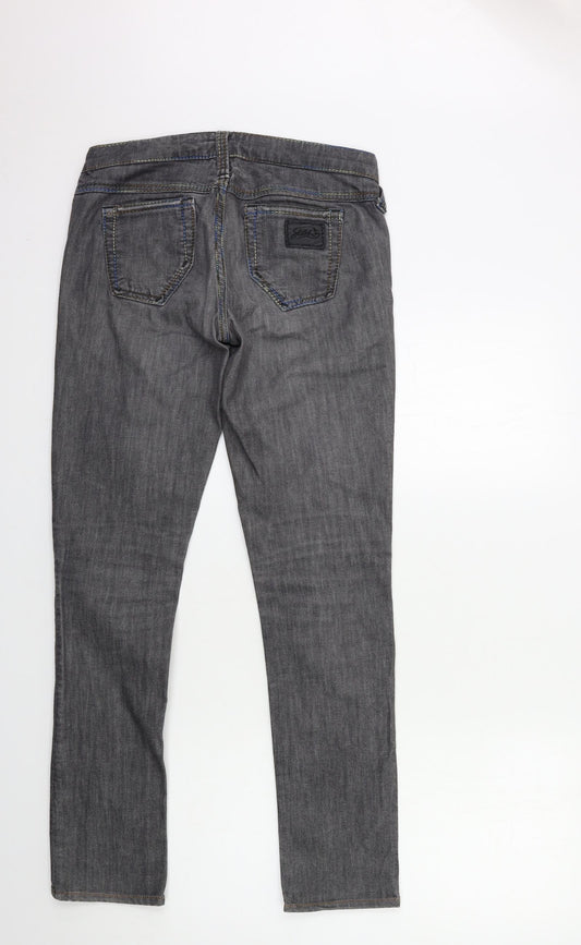 Preworn Womens Grey Denim Skinny Jeans Size 27 in L29 in