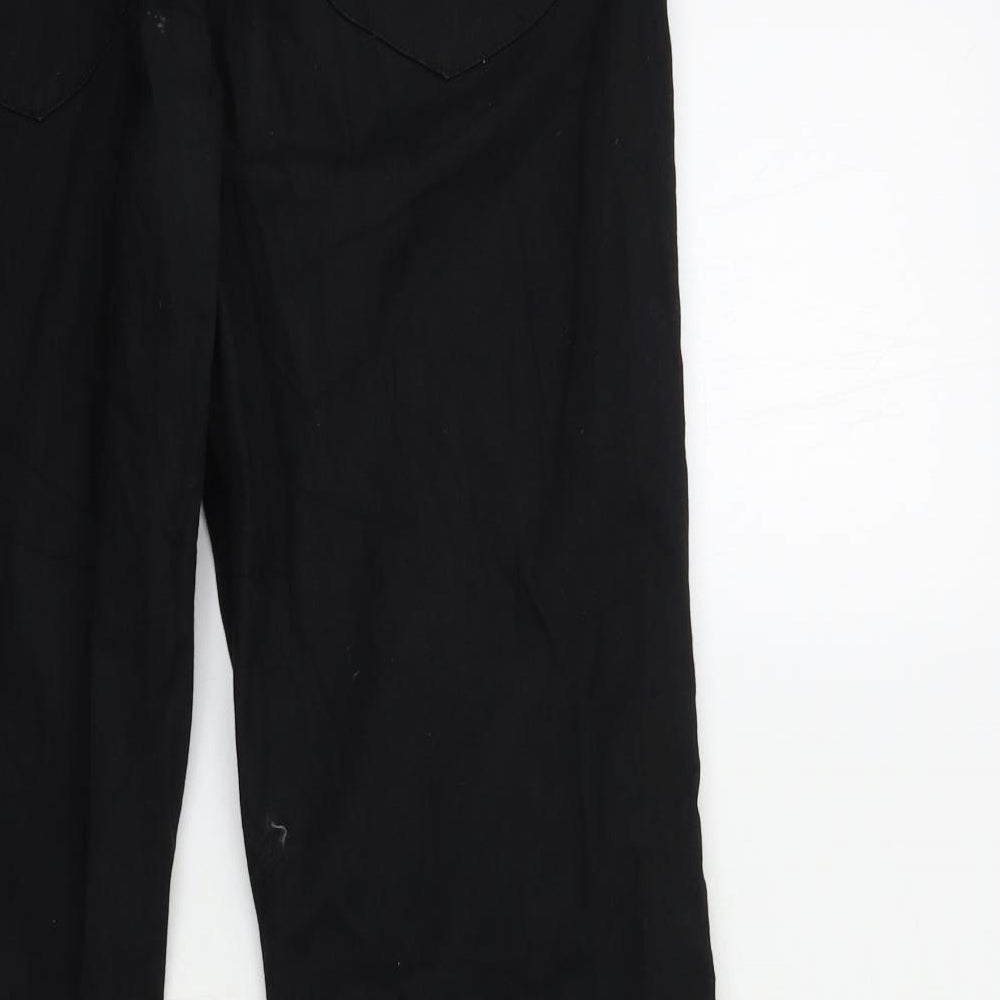 Preworn Womens Black Denim Bootcut Jeans Size 38 in L28 in