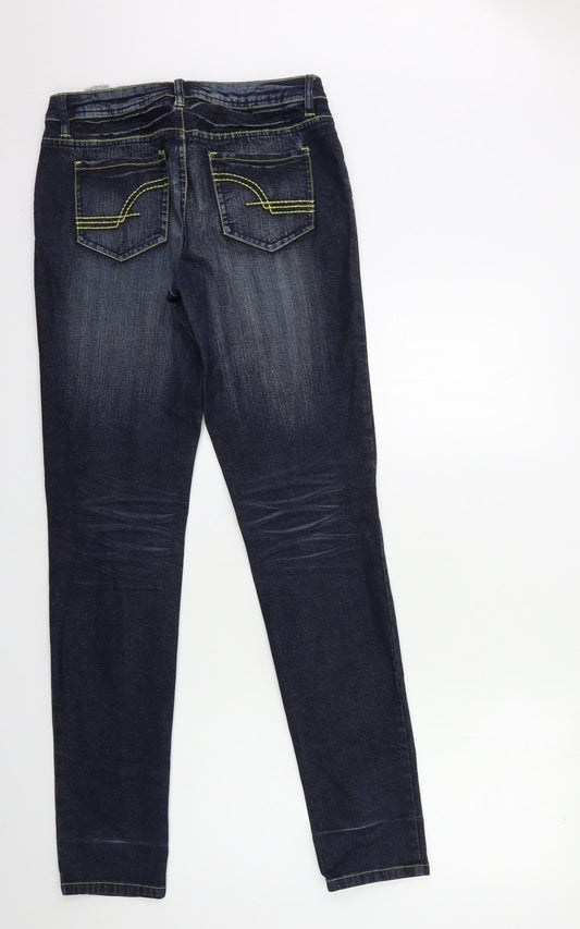 BPC Womens Blue Denim Skinny Jeans Size 10 L33.5 in