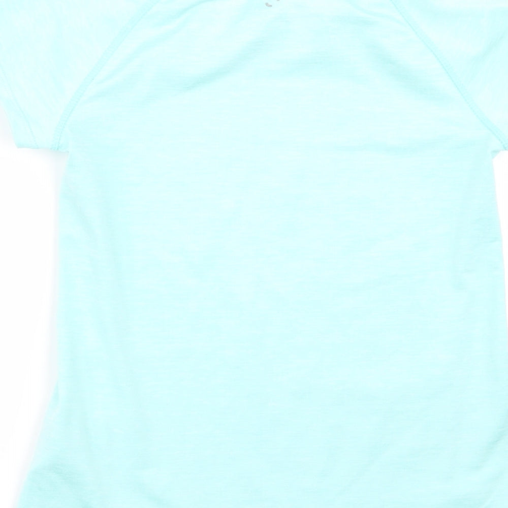 H&M Girls Green Basic T-Shirt Size 7-8 Years