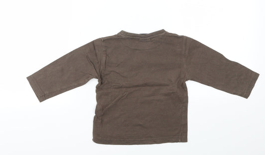 NEXT Boys Brown Basic T-Shirt Size 12-18 Months