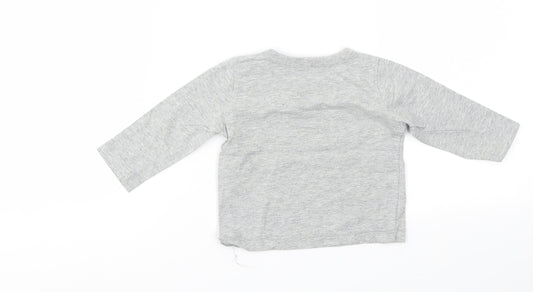 Gap Boys Grey Basic T-Shirt Size 6-9 Months