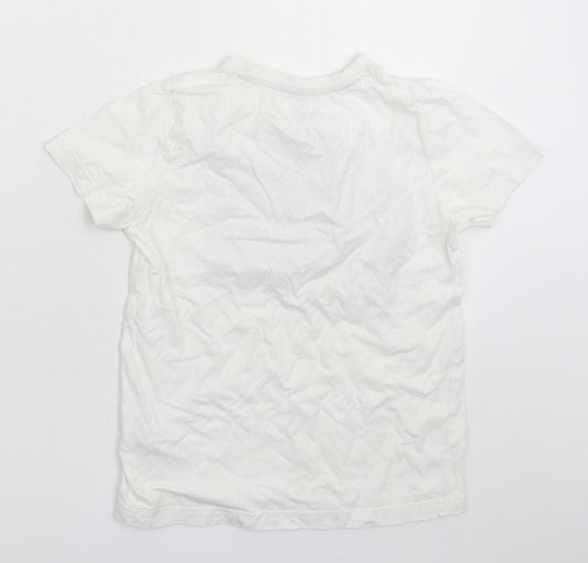 F&F Boys White Basic T-Shirt Size 8-9 Years