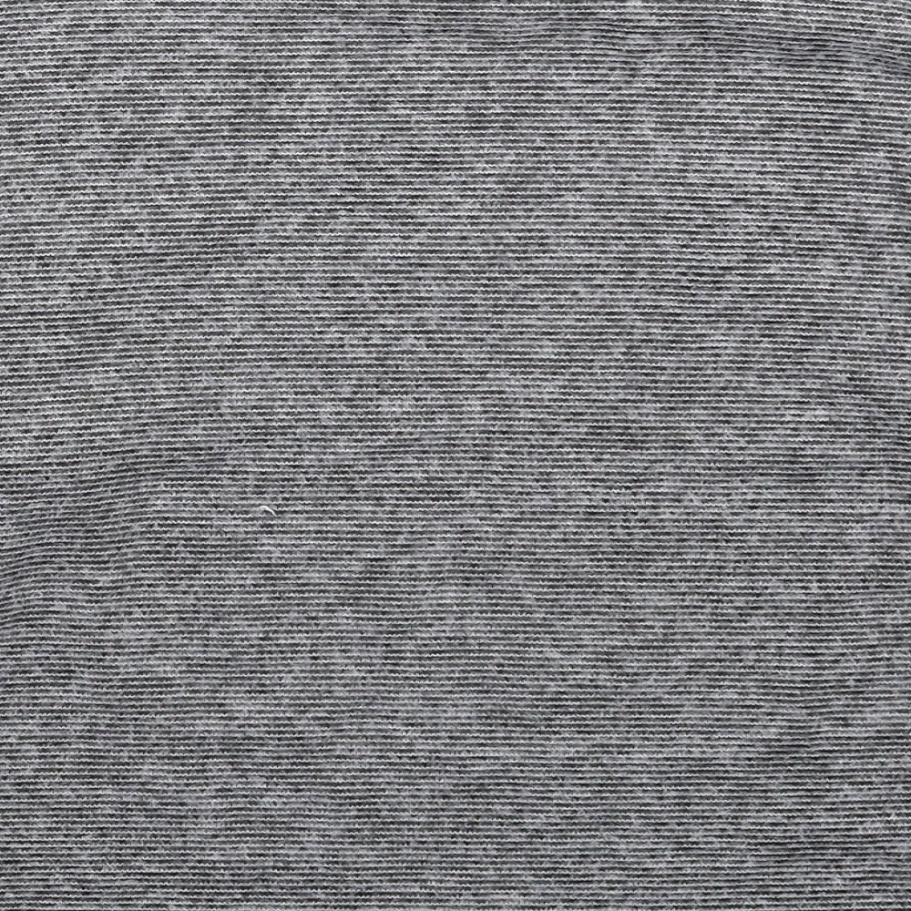 New Look Womens Grey Striped Knit Pullover Jumper Size S