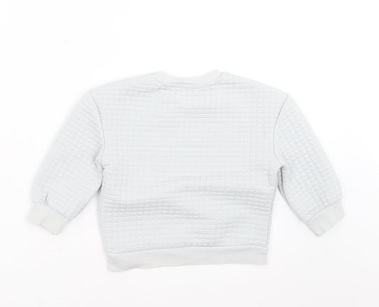 Matalan Boys Grey Check Pullover Sweatshirt Size 2-3 Years