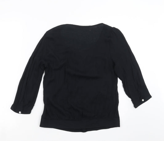 NEXT Womens Black Basic Blouse Size 6