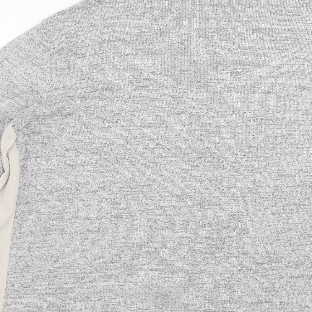 NEXT Womens Grey Knit Pullover Jumper Size 18 - side panel detail