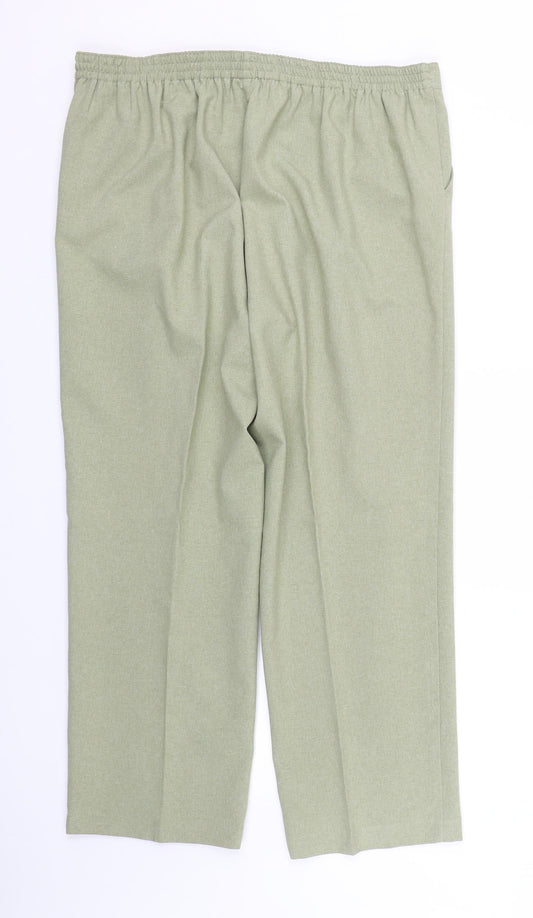 Ediditons Womens Green Trousers Size 18 L25 in