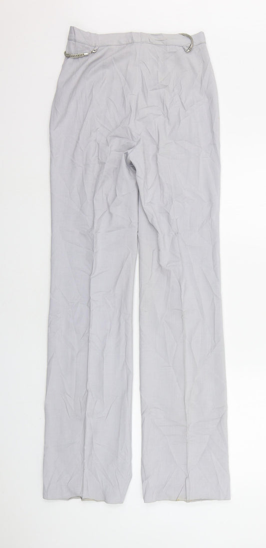 Mariella Rosati Womens Grey Trousers Size 8 L31 in