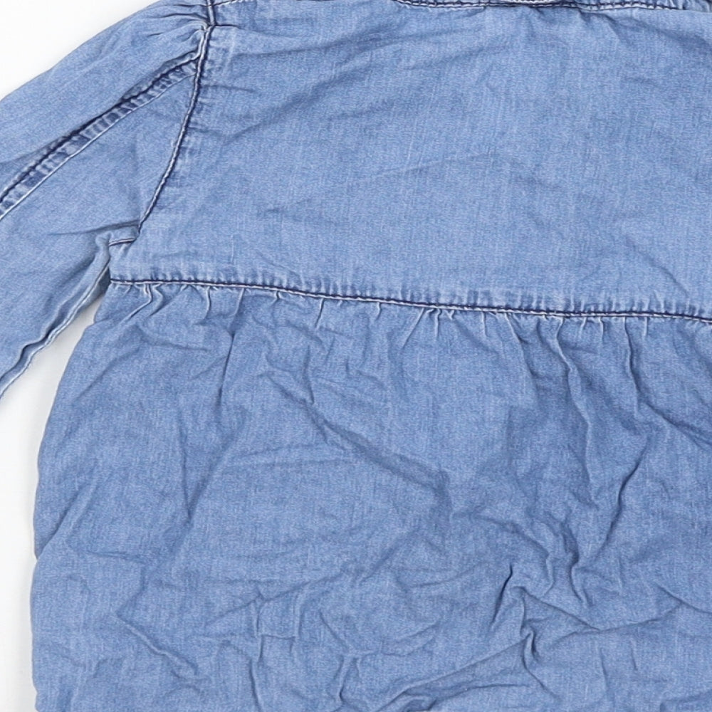 Cherokee Baby Blue Shirt Dress Size 12-18 Months