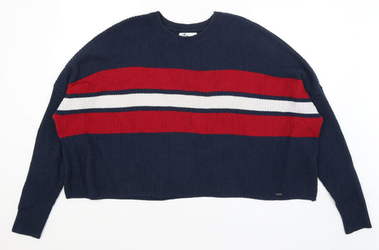 Hollister Mens Blue   Pullover Jumper Size L